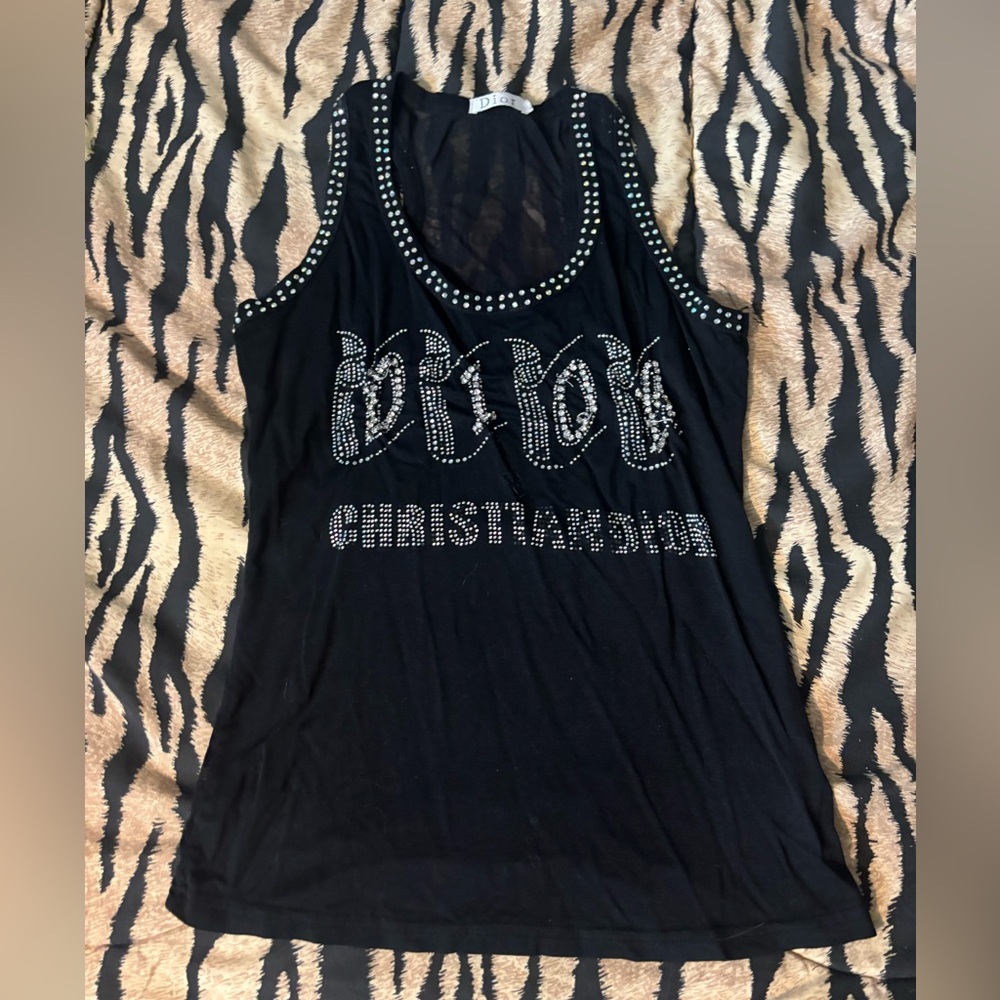 Y2K McBling Christian Dior Tank Top